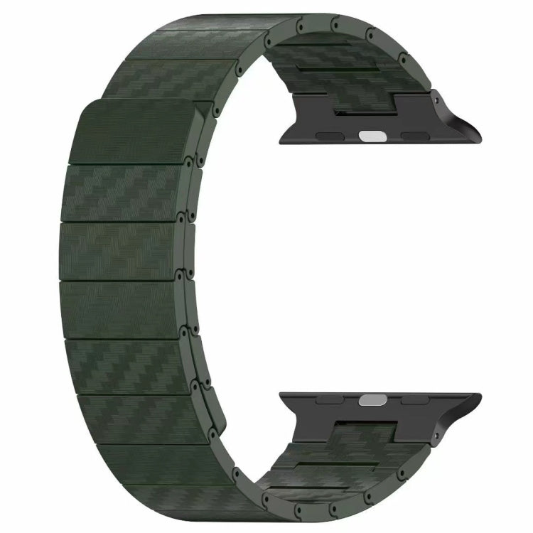 For Apple Watch 38mm Carbon Fiber Magnetic Loop Watch Band(Black) by bashfashion