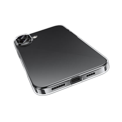 For iPhone 16 hoco Light Series Soft TPU Phone Case(Transparent) by hoco