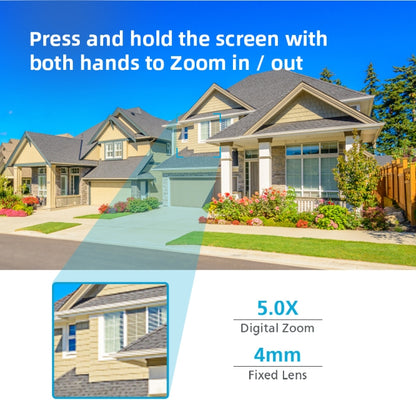 A8-C2 2MP Smart WiFi Surveillance IP Camera, Dual-light Full Color Night Vision / Two Way Audio / TF Card, Power Plug:EU Plug(White) by bashfashion
