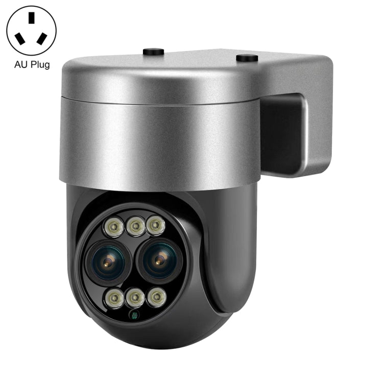 ESCAM G03 2x4MP Dual Lens Zoom 8X Dual Light Source WiFi Camera Support Two-way Voice & Motion Detection(AU Plug) by ESCAM