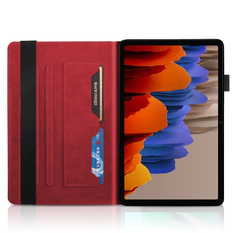 For Samsung Galaxy Tab S8 / S7 Life Tree Series Horizontal Flip Leather Tablet Case(Red) by bashfashion