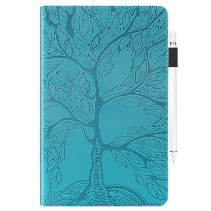 For Samsung Galaxy Tab S8 / S7 Life Tree Series Horizontal Flip Leather Tablet Case(Lake Blue) by bashfashion
