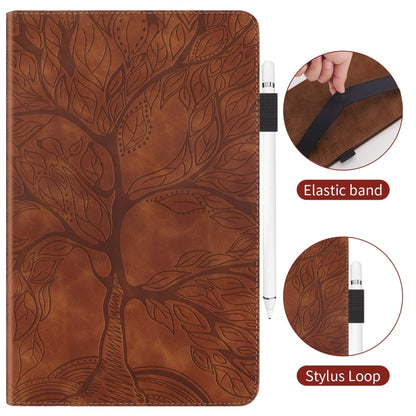 For Samsung Galaxy Tab S9+ / S9 FE+ Life Tree Series Horizontal Flip Leather Tablet Case(Brown) by bashfashion