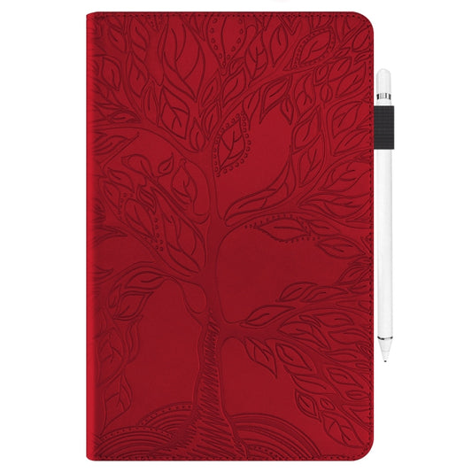 For Samsung Galaxy Tab S9 Ultra Life Tree Series Horizontal Flip Leather Tablet Case(Red) by bashfashion