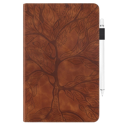 For Samsung Galaxy Tab S9 Ultra Life Tree Series Horizontal Flip Leather Tablet Case(Brown) by bashfashion