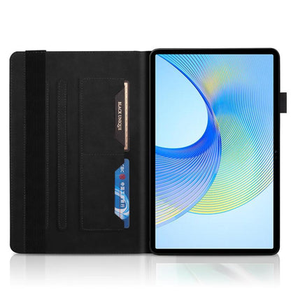 For Samsung Galaxy Tab S10 FE+ Life Tree Series Horizontal Flip Leather Tablet Case(Black) by bashfashion