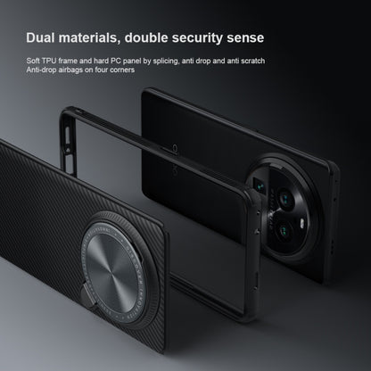 For OPPO Find X6 Pro NILLKIN Black Mirror Prop CD Texture Mirror Phone Case(Green) by NILLKIN