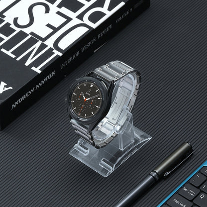 For Huawei Watch 4 Pro/GT3/GT2 Porsche Ver 22mm Three Strains HW Buckle Titanium Steel Watch Band(Silver) by bashfashion