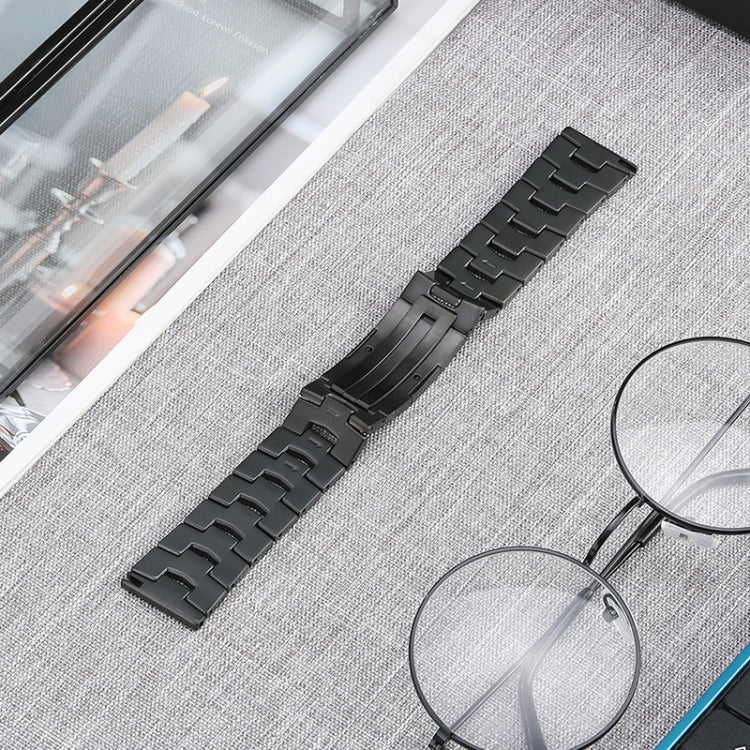 For Huawei Watch 3 Pro/GT3 SE/GT2 Pro 22mm Original Buckle Titanium Steel Watch Band(Black) by bashfashion