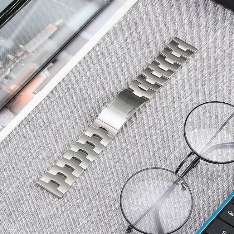 For Huawei Watch 3 Pro/GT3 SE/GT2 Pro 22mm Original Buckle Titanium Steel Watch Band(Silver) by bashfashion