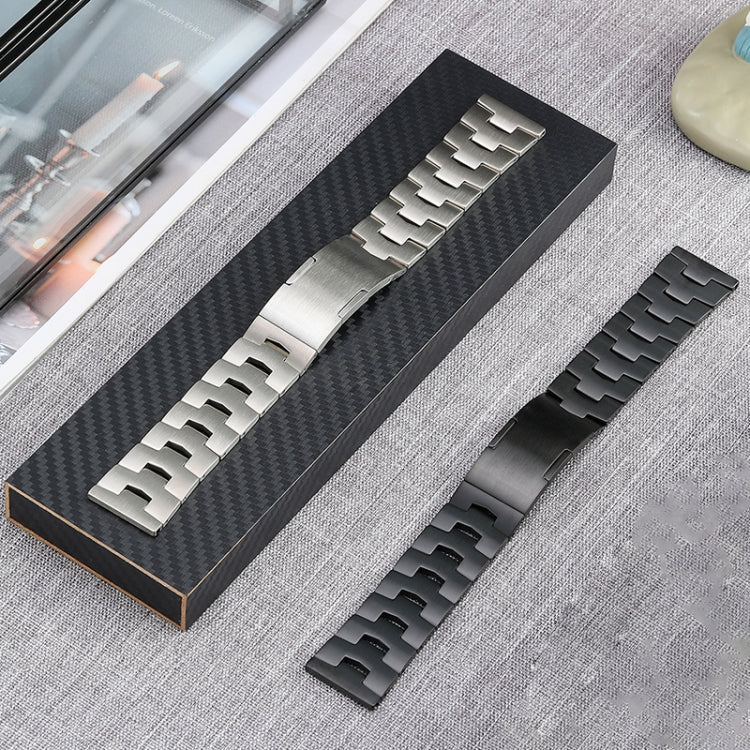 For Huawei Watch 3 Pro/GT3 SE/GT2 Pro 22mm Original Buckle Titanium Steel Watch Band(Black) by bashfashion