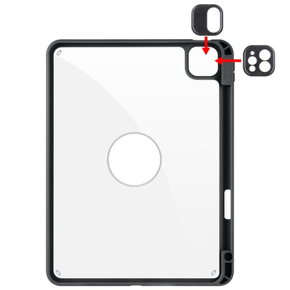 For iPad Pro 13 2025 / 2024 Acrylic 360 Rotation Detachable Leather Tablet Case(Black) by bashfashion