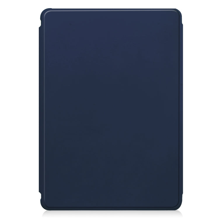 For Samsung Galaxy Tab S9 360 Rotation Transparent Smart Leather Case(Dark Blue) by bashfashion