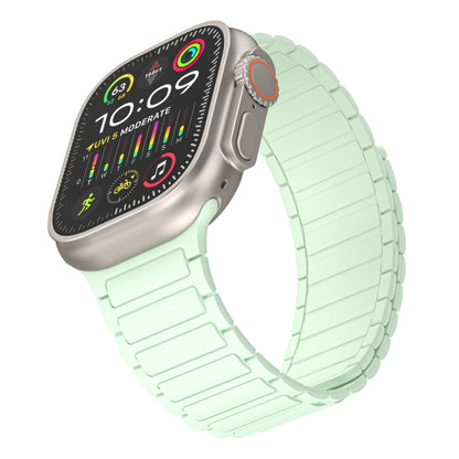 For Apple Watch Series 5 40mm Magnetic Loop Silicone Watch Band(Light Mint) by bashfashion