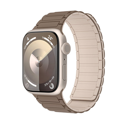 For Apple Watch Series 4 40mm Magnetic Loop Silicone Watch Band(Brown Apricot) by bashfashion