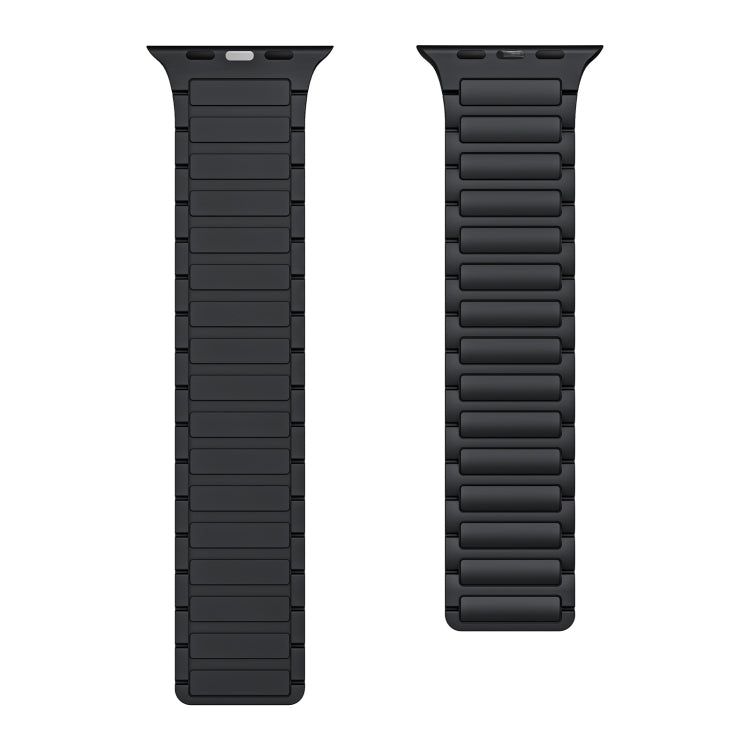 For Apple Watch Series 2 42mm Magnetic Loop Silicone Watch Band(Black) by bashfashion