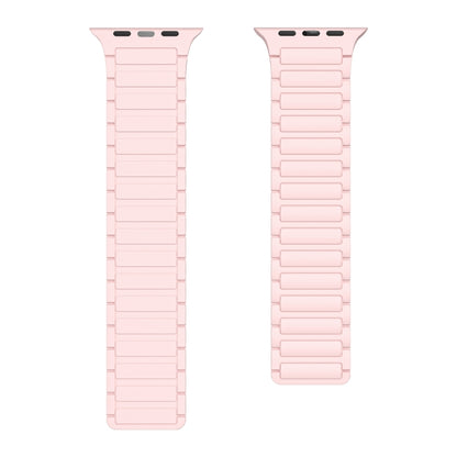 For Apple Watch 42mm Magnetic Loop Silicone Watch Band(Pink) by bashfashion