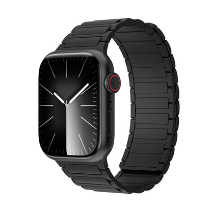 For Apple Watch 38mm Magnetic Loop Silicone Watch Band(Black) by bashfashion