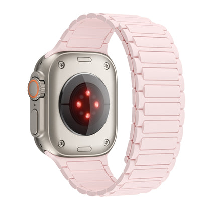 For Apple Watch 38mm Magnetic Loop Silicone Watch Band(Pink) by bashfashion