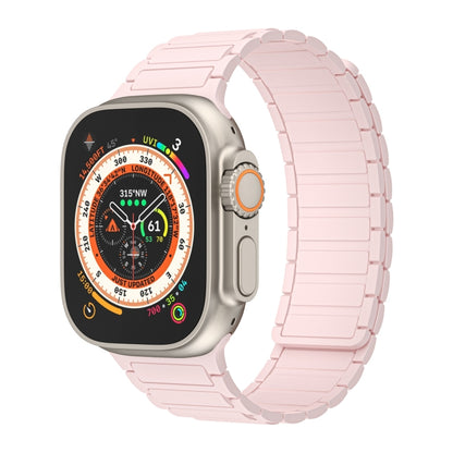 For Apple Watch Ultra 2 49mm Magnetic Loop Silicone Watch Band(Pink) by bashfashion