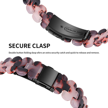 For Fitbit Inspire 3 Oval Resin Replacement Watch Band(Tortoise Flower) by bashfashion