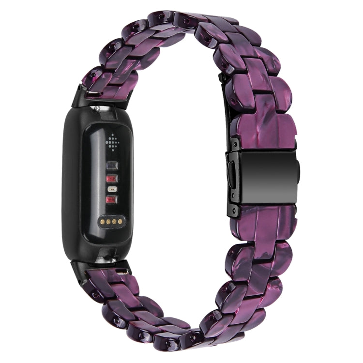 For Fitbit Inspire 3 Oval Resin Replacement Watch Band(Purple Light) by bashfashion