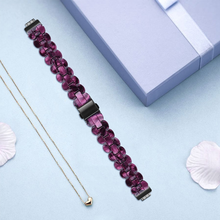 For Fitbit Inspire 3 Oval Resin Replacement Watch Band(Purple Light) by bashfashion