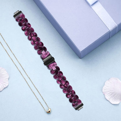 For Fitbit Inspire 3 Oval Resin Replacement Watch Band(Purple Light) by bashfashion