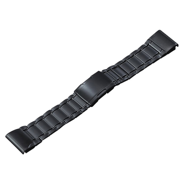 For Garmin Tactix 7 Pro/Fenix 7X/6X Pro 26mm Quick Release Five Bead Titanium Steel Watch Band(Black) by bashfashion