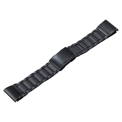 For Garmin Tactix 7 Pro/Fenix 7X/6X Pro 26mm Quick Release Five Bead Titanium Steel Watch Band(Black) by bashfashion
