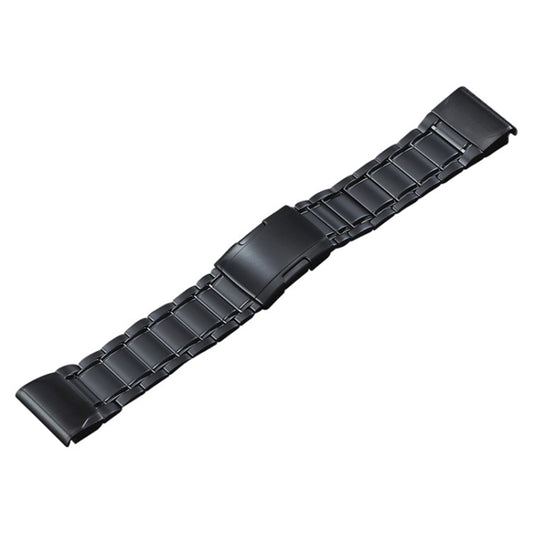 For Garmin Tactix 7 Pro/Fenix 7X/6X Pro 26mm Quick Release Five Bead Titanium Steel Watch Band(Black) by bashfashion