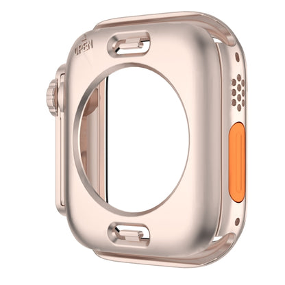 For Apple Watch Series 6 / 5 / 4 / SE 40mm Change to Ultra 49mm Waterproof All-Inclusive Film Hybrid PC Watch Case(Rose Gold) by bashfashion