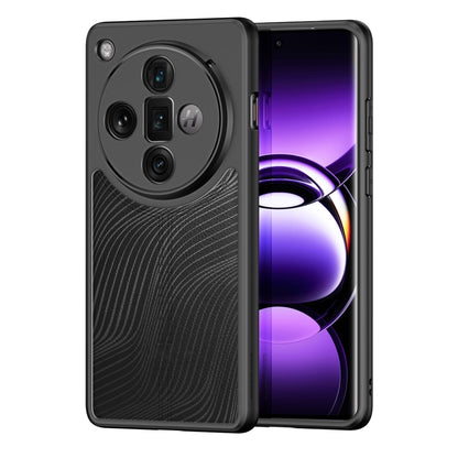 For OPPO Find X7 Ultra DUX DUCIS Aimo Series Frosted Feel Phone Case(Black) by DUX DUCIS