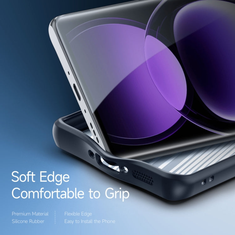 For OPPO Find X7 Ultra DUX DUCIS Aimo Series Frosted Feel Phone Case(Black) by DUX DUCIS