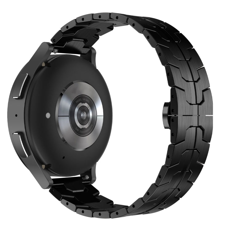 For Samsung Galaxy Watch 6 / 6 Classic Stainless Steel Metal Watch Band(Black) by bashfashion