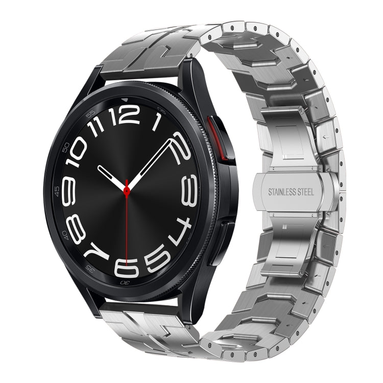 For Samsung Galaxy Watch 6 / 6 Classic Stainless Steel Metal Watch Band(Silver) by bashfashion