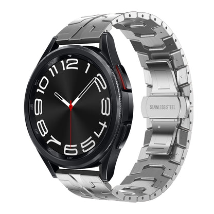 For Samsung Galaxy Watch 6 / 6 Classic Stainless Steel Metal Watch Band(Silver) by bashfashion