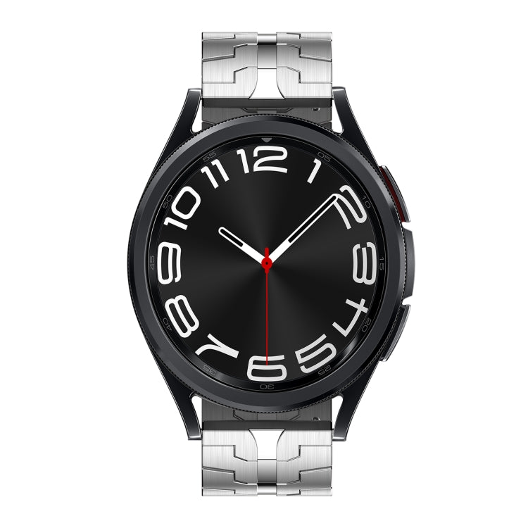 For Samsung Galaxy Watch 6 / 6 Classic Stainless Steel Metal Watch Band(Silver) by bashfashion