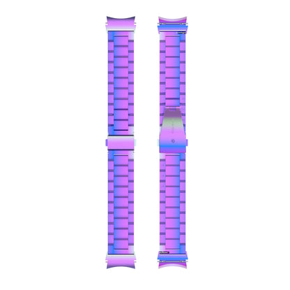 For Samsung Galaxy Watch 6 / 6 Classic Three Bead Stainless Steel Watch Band(Colorful) by bashfashion