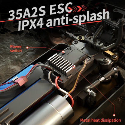 JJR/C Q146 Electric 4WD Alloy Short Card Off-Road Remote Control Car(Green) by JJR/C