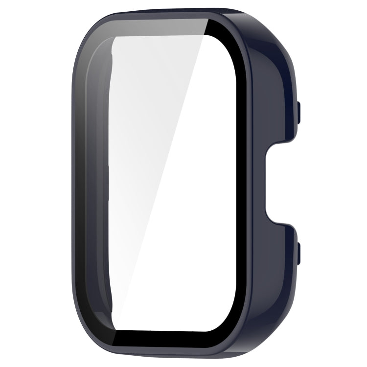 For Xiaomi Mi Watch Lite 3 PC + Tempered Film Integrated Watch Protective Case(Ink Blue) by bashfashion