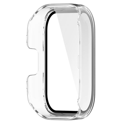 For Xiaomi Mi Watch Lite 3 PC + Tempered Film Integrated Watch Protective Case(Transparent) by bashfashion