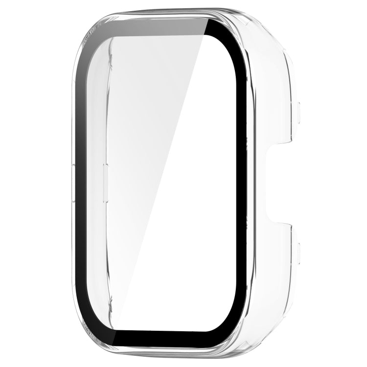 For Redmi Watch 3 Lite / Redmi Watch 3 Active PC + Tempered Film Integrated Watch Protective Case(Transparent) by bashfashion