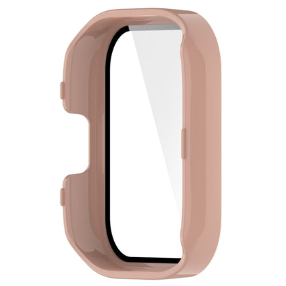 For Redmi Watch 3 Lite / Redmi Watch 3 Active PC + Tempered Film Integrated Watch Protective Case(Pink) by bashfashion