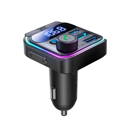 JOYROOM JR-CCB01 48W Dual-Mic Car Wireless FM Transmitter(Black) by JOYROOM