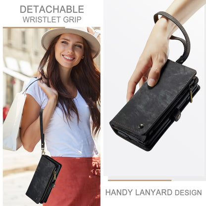 For Samsung Galaxy Z Fold5 CaseMe 008 Multifunctional Zipper Wallet Phone Leather Case(Black) by CaseMe