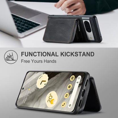 For Google Pixel 8 JEEHOOD Magnetic Zipper Wallet Phone Leather Case(Black) by JEEHOOD