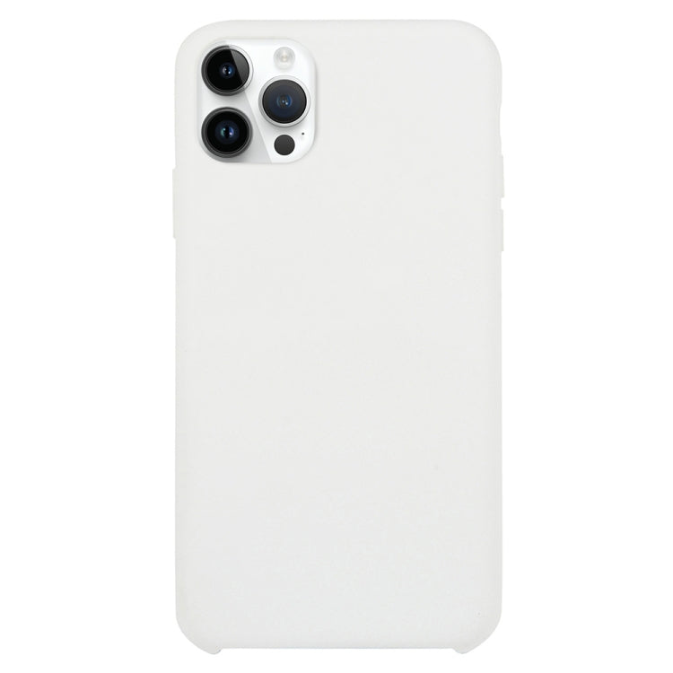 Solid Silicone Phone Case For iPhone 15 Pro Max(White) by bashfashion