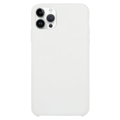 Solid Silicone Phone Case For iPhone 15 Pro Max(White) by bashfashion