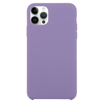Solid Silicone Phone Case For iPhone 15 Pro Max(Purple) by bashfashion